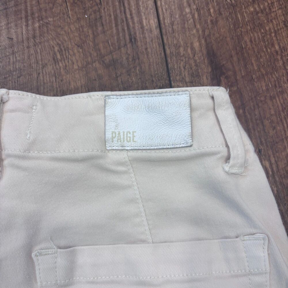 PAIGE Women’s Sz 25 Jeans/Pants Sand Carly Cargo with Pockets Wide Leg MSRP $239 - Picture 5 of 12
